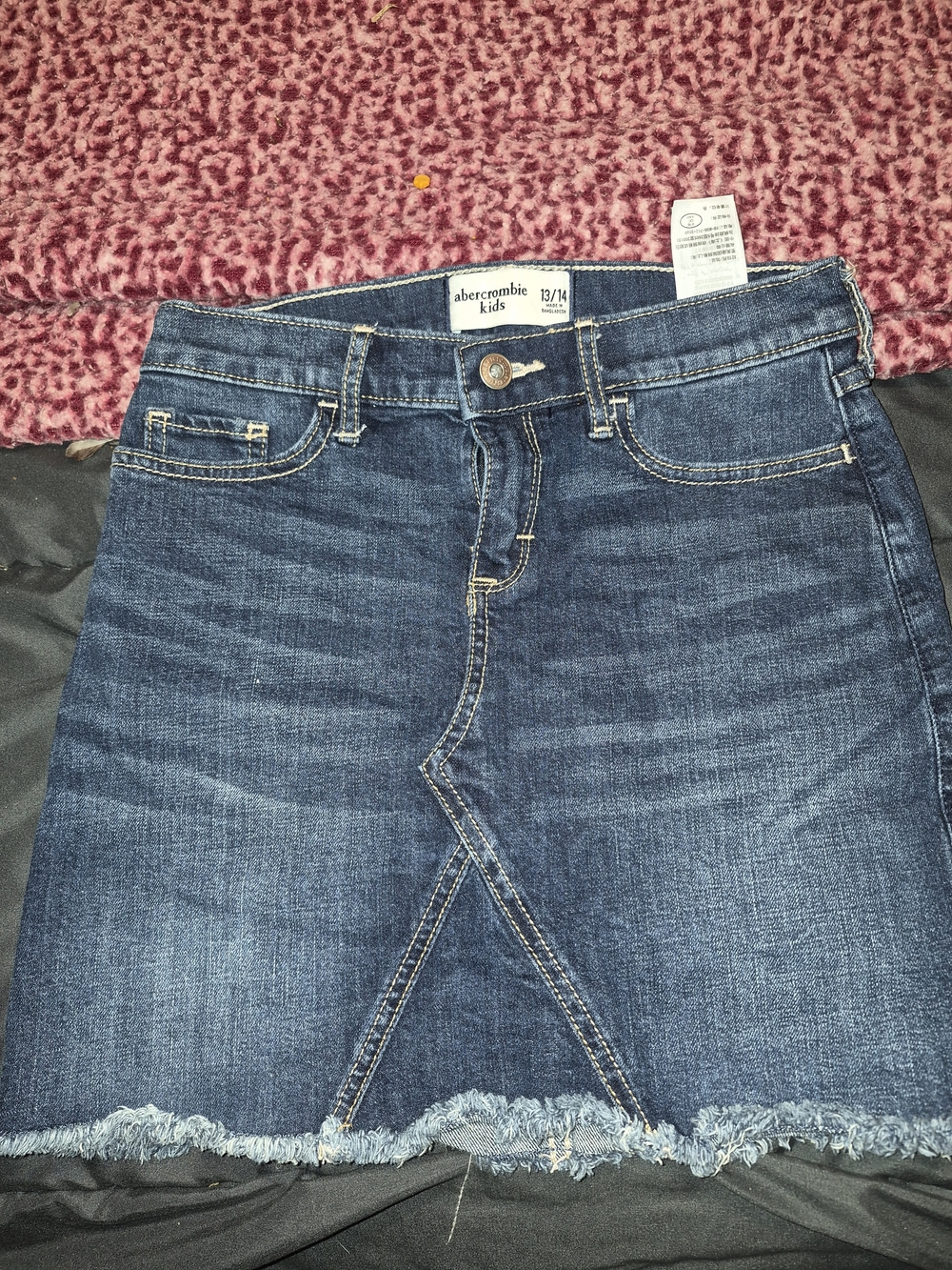 Abercrombie Kids Dark Blue Denim Skirt